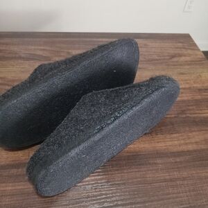 Birkenstock Black Wool Flats